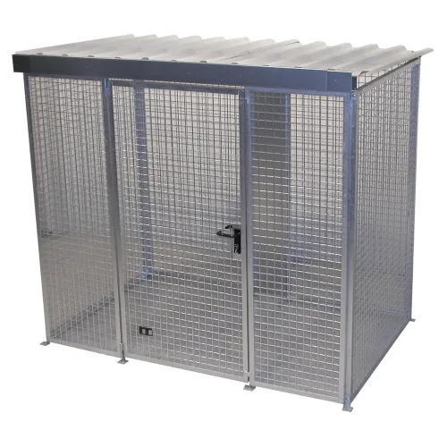Bauer, Gasflaschen-Container für 60 Flaschen, mit Dach