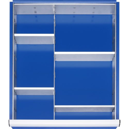 RAU Einteilungsset für Schublade, HxBxT 90 x 490 x 560 mm, mit 4-tlg. Rasterleisten-Set, Grösse L für Fronthöhe 120-150 mm