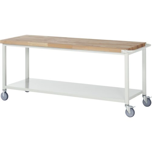 RAU mobile Werkbank Serie 8000, HxBxT 880 x 2.000 x 700 mm, Ablageboden unten