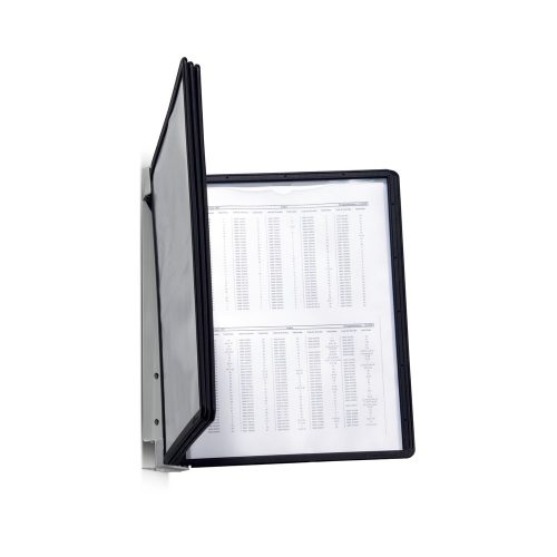 DURABLE, DURABLE Sichttafelsystem Vario Magnet Wall 5 A4 Schwarz Metall, Polypropylen 28 x 3.5 x 34 cm