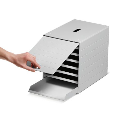 DURABLE, Schubladenbox Idealbox Plus, 7 Schübe, DIN C4, Kunststoff, grau