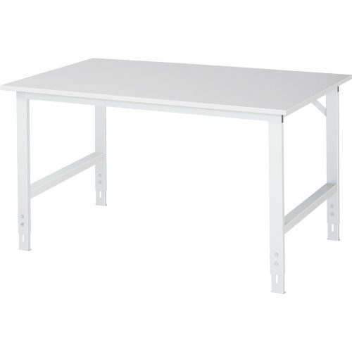 RAU, RAU höhenverstellbarer Werktisch Serie TOM, HxBxT 760-1.080 x 1.500 x 1.000 mm, Arbeitsplatte EGB-Melaminbelag