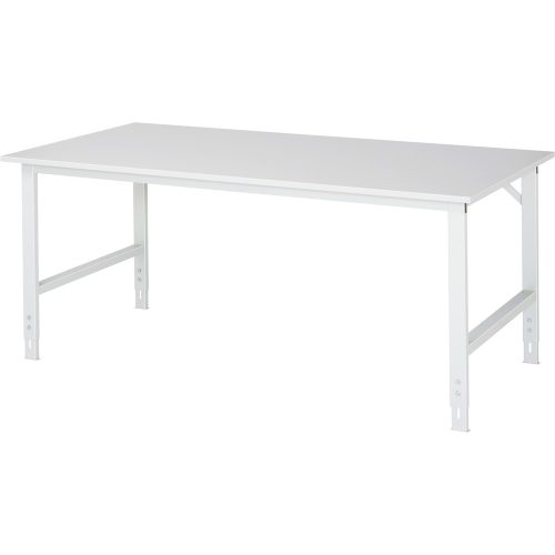 RAU höhenverstellbarer Werktisch Serie TOM, HxBxT 760-1.080 x 2.000 x 1.000 mm, Arbeitsplatte EGB-Melaminbelag