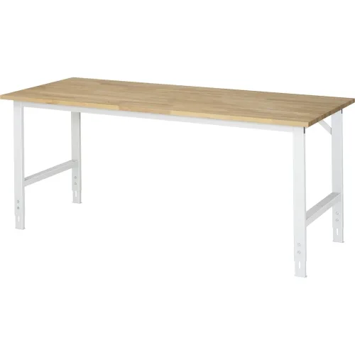 RAU, RAU Arbeitstisch, Buche-Platte, B 2000 x T 800 x H 760-1080 mm