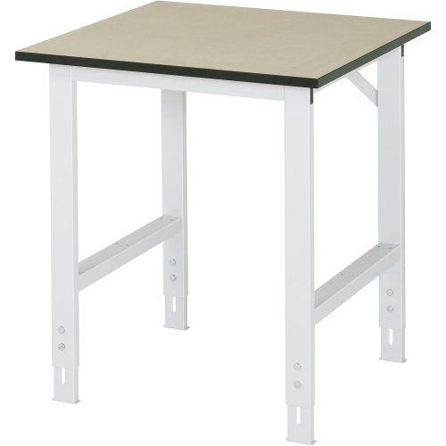 RAU höhenverstellbarer Werktisch Serie TOM, HxBxT 760-1.080 x 750 x 800 mm, MDF Arbeitsplatte