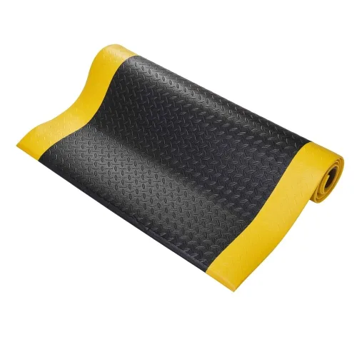 COBA, Anti-Ermüdungsmatte Orthomat® Diamond, Breite 900 mm, schwarz / gelb, pro lfd. m COBA