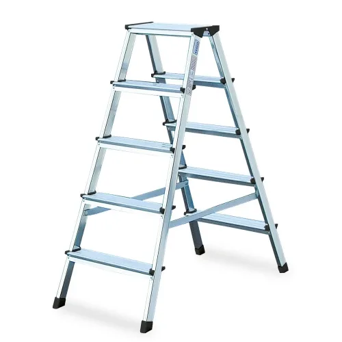 KRAUSE, Alu-Stufendoppelleiter, 2 x 5 Stufen