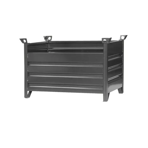 Eichinger® Vollwand-Stapelpalette, 1500 kg, LxBxH 1200x800x750 mm, anthrazitgrau