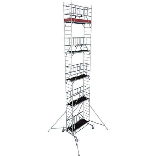KRAUSE, Alu-Faltgerüst Krause ProTec XS, 200 kg/m², gebremste Rollen, L 2000 x B 700 x H 10800 mm