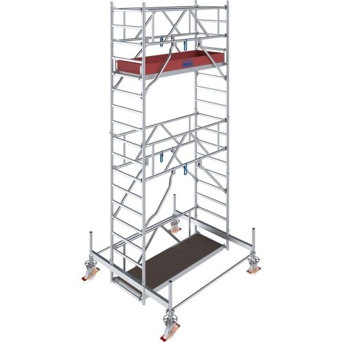 undefined, Alu-Fahrgerüst Stabilo Serie 100, 200 kg/m², TÜV-geprüft, gebremste Rollen, B 750 x T 2000 x H 5500 mm