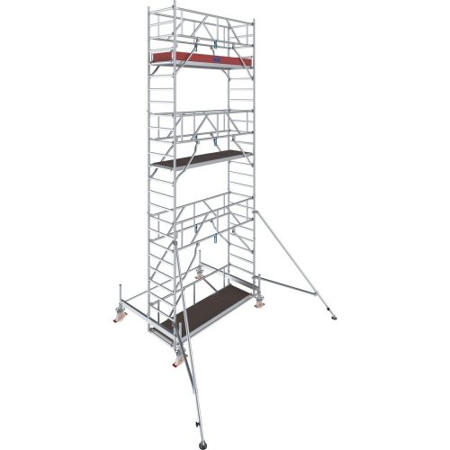 undefined, Alu-Fahrgerüst Stabilo Serie 100, 200 kg/m², TÜV-geprüft, gebremste Rollen, B 750 x T 2500 x H 7500 mm