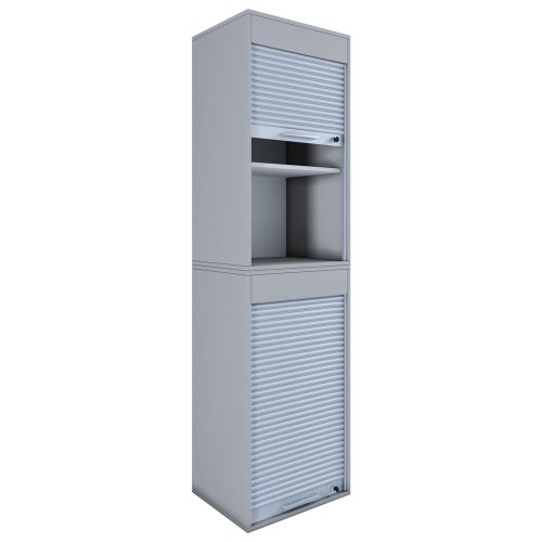 VCM Büroschrank Aktos XL, grau