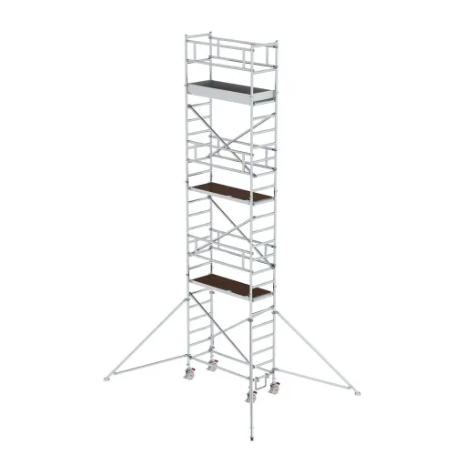 MUNK Günzburger Steigtechnik, MUNK Günzburger Steigtechnik 154646 Aluminium Rollgerüst Montage ohne Werkzeug Arbeitshöhe (max.): 8.4 m