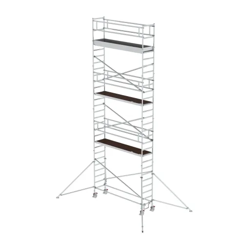 MUNK Günzburger Steigtechnik, MUNK Günzburger Steigtechnik 156746 Aluminium Rollgerüst Montage ohne Werkzeug Arbeitshöhe (max.): 9.4 m