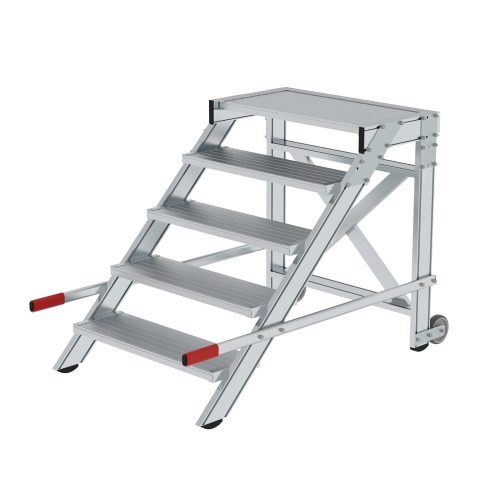 MUNK, Treppenpodest, Stufenbreite 800 mm, Tragfähigkeit 200 kg, 5 Stufen MUNK
