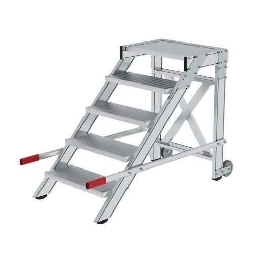 MUNK, Treppenpodest, Stufenbreite 600 mm, Tragfähigkeit 200 kg, 5 Stufen MUNK