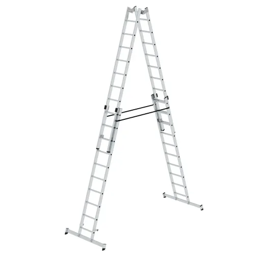 MUNK Günzburger Steigtechnik, MUNK Günzburger Steigtechnik 33040 Aluminium Stufen-Stehleiter Arbeitshöhe (max.): 6 m