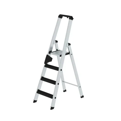 MUNK Günzburger Steigtechnik, MUNK Günzburger Steigtechnik 42104 Aluminium Stufen-Stehleiter Arbeitshöhe (max.): 3 m