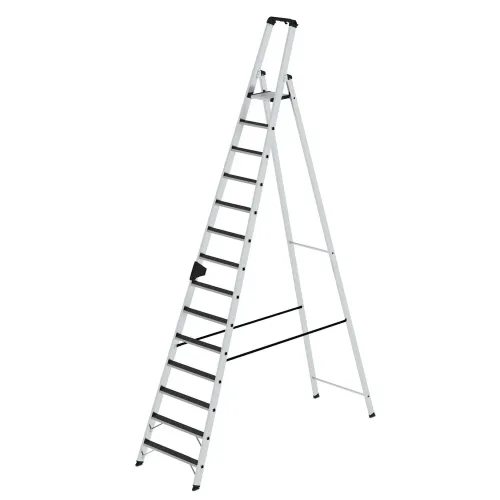 MUNK Günzburger Steigtechnik, MUNK Günzburger Steigtechnik 41634 Aluminium Stufen-Stehleiter Arbeitshöhe (max.): 5.5 m