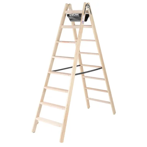 MUNK Günzburger Steigtechnik, MUNK Günzburger Steigtechnik 033816 Holz Stufen-Stehleiter 14 kg