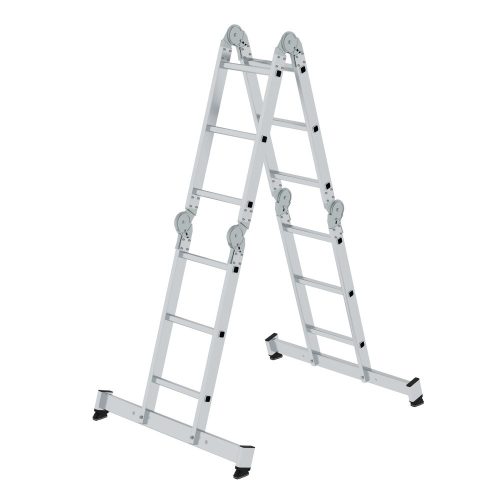Vielzweckleiter 4-teilig mit nivello®-Traverse 4x3 Sprossen