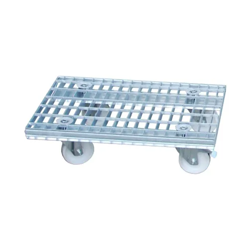 Bauer, Gitterrost-Rollwagen, innerbetrieblich, verzinkt, 780 x 420 mm