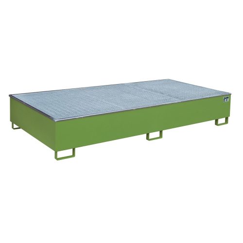 Bauer® Regal-Auffangwanne aus Stahl mit PE-Einsatz RW-GR 2700-3 PE, lackiert, Resedagrün
