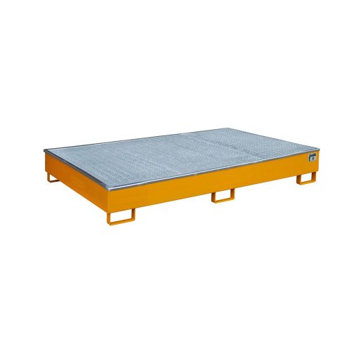 Bauer® Regal-Auffangwanne aus Stahl mit PE-Einsatz RW-GR 2200-2 PE, lackiert, Gelborange