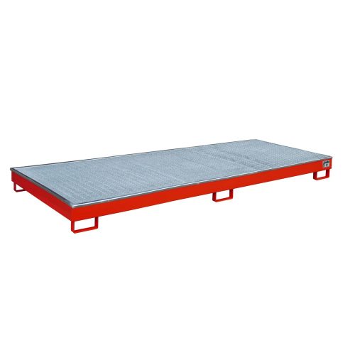 Bauer® Regal-Auffangwanne aus Stahl mit PE-Einsatz RW-GR 3300-1 PE, lackiert, Feuerrot