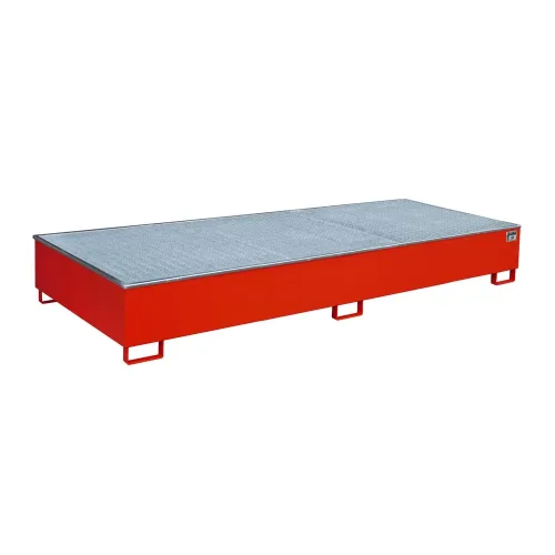 Bauer® Regal-Auffangwanne aus Stahl mit PE-Einsatz RW-GR 3300-3 PE, lackiert, Feuerrot