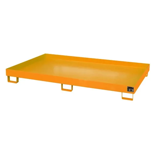 Bauer® Regalboden-Auffangwanne, HxBxT 225 x 2.150 x 1.300 mm, Auffangvolumen 240 l, ohne Gitterrost, gelborange