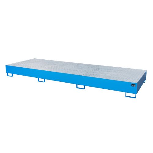 Bauer® Auffangwanne aus Stahl für 3x KTC/IBC, lichtblau