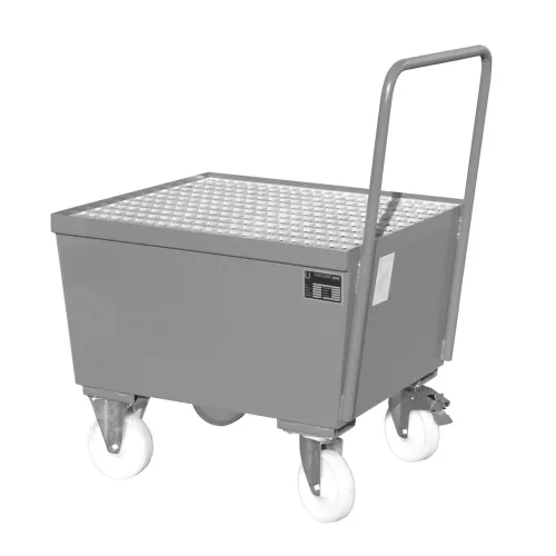 Bauer, Auffangwanne Typ AW-F1, fahrbar, grau RAL7005