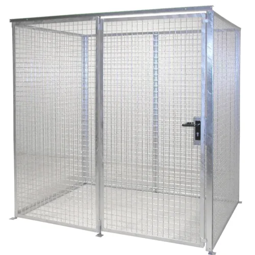 Bauer® Gasflaschen-Lagerbox TRGS 510 ohne Dach, 1-türig, 48 Flaschen