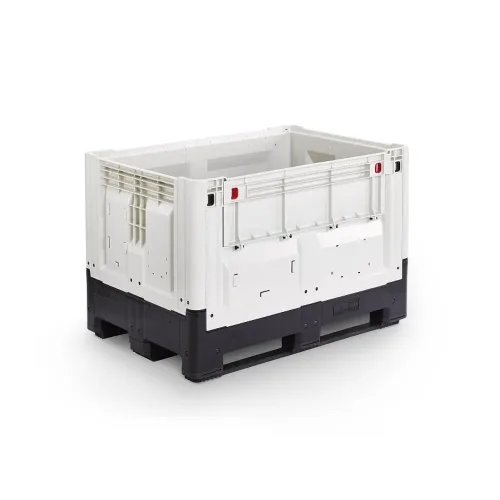ALPHA Paletten, Palettenbox, klappbar, geschlossen, 1200x800x800 mm, mit 3 Kufen