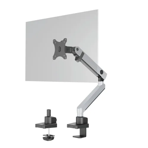 DURABLE, Durable Monitorhalter Select Plus, für 1 Monitor bis 32", mit Tischbefestigung, dreh-/schwenk-/höhenverstellbar, VESA-kompatibel, silber