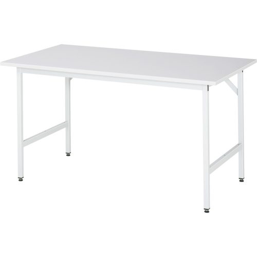 RAU höhenverstellbarer Werktisch Serie JERRY, HxBxT 800-850 x 1.500 x 800 mm, Arbeitsplatte Melamin-Belag