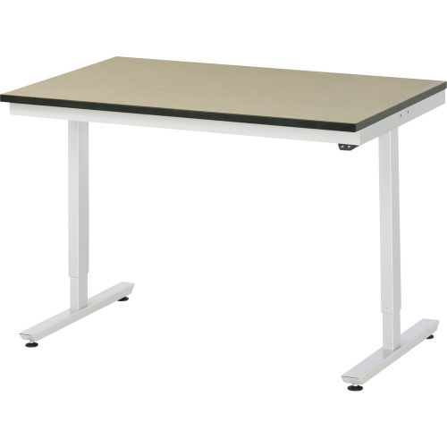 RAU elektrisch höhenverstellbarer Werktisch Serie adlatus 150, HxBxT 720-1.120 x 1.250 x 800 mm, MDF Arbeitsplatte