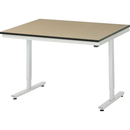 RAU elektrisch höhenverstellbarer Werktisch Serie adlatus 150, HxBxT 720-1.120 x 1.250 x 1.000 mm, MDF Arbeitsplatte