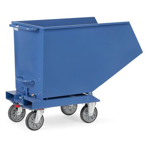 FETRA, fetra® Muldenkipper mit Ablasshahn, Volumen 0,6 m³, RAL 5007 brillantblau