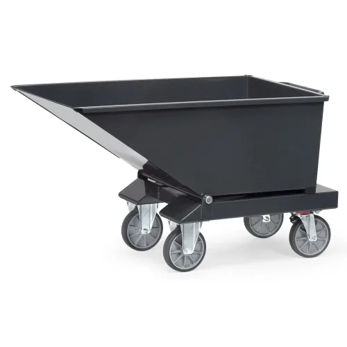 FETRA, Muldenkipper 4701, 250 l, anthrazit RAL 7016, ohne Ablasshahn und Sieb