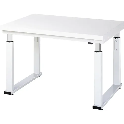 RAU, Arbeitstisch Serie adlatus 600, 1250 x 900 x 740-1140 mm, Hartlaminat-Platte