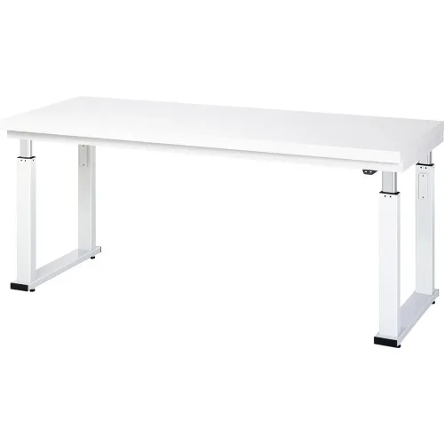 RAU, Arbeitstisch Serie adlatus 600, 2000 x 700 x 740-1140 mm, Hartlaminat-Platte