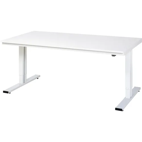 RAU, Arbeitstisch Serie adlatus 300, Melamin-Platte, B 2000 x T 1000 x H 720 - 1120 mm