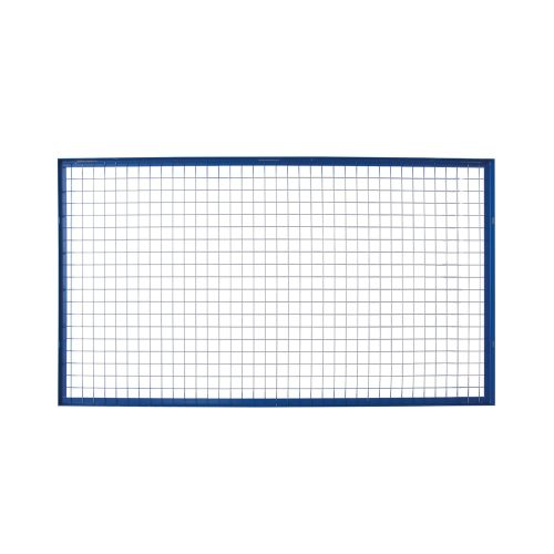 SCHULTE Lagertechnik, Schulte Lagertechnik Drahtgitter-Rückwand für Ständerrahmen S610-M18, B 2700 x H 1500 mm, blau/verzinkt