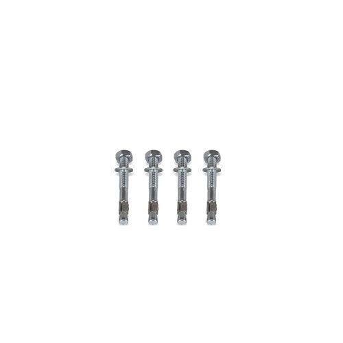 dancop Bodenanker-Montage-Set, feuerverzinkter Stahl, 4 Stk/VE