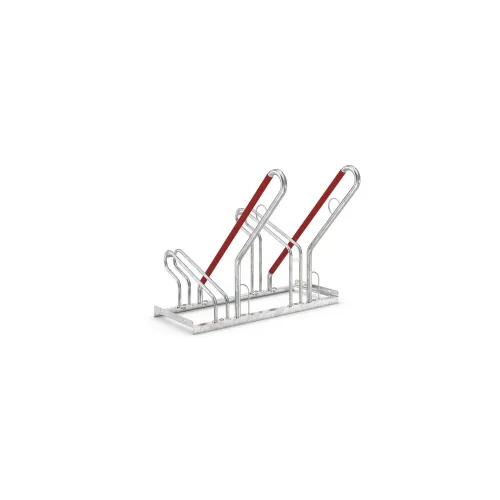 wsm®, Anlehnparker WSM, 1-seitig, für Reifen bis B 55 mm, B 1000 x T 550 x H 854 mm, Stahl verzinkt, 2 Einstellplätze