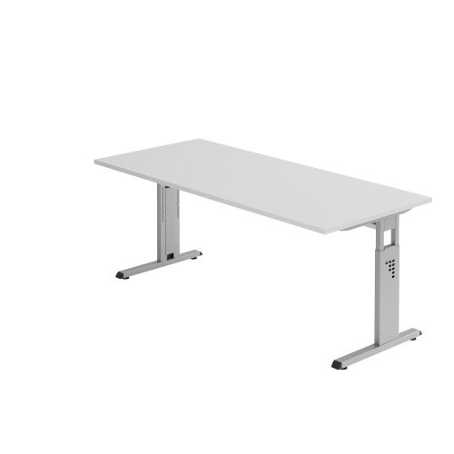 Hammerbacher, Hammerbacher Rechtecktisch VOS19/5 Grau 1.800 x 800 x 850 x 650 - 850 mm