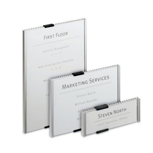 DURABLE, DURABLE Informationsschild Aluminium, Acrylglas 14,9 x 5,3 cm