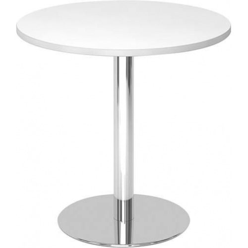 LIVIQUE, Besprechungstisch Office Weiss Holz 80 cm - Material: Holzwerkstoff - Besprechungstisch